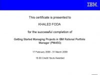 Getting Started Managing Projects in IBM Rational Portfolio Manager (PM45G)