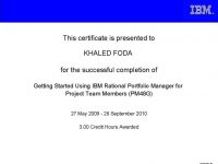 Getting Started Using IBM Rational Portfolio Manager for Project Team Members (PM48G)