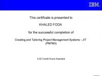 Creating and Tailoring Project Management Systems (PM76G)