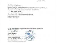 Global Knowledge - PMP Course Oct 2010