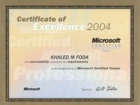 Microsoft Certified Trainer 2004