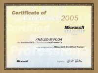 Microsoft Certified Trainer 2005