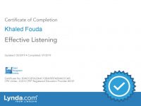 Effective Listening Certificate