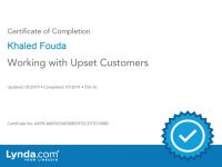 Working with Upset Customers Certificate