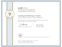 CertificateOfCompletion_Leading and Working in Teams_PMI