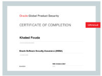 Oracle Software Security Assurance (OSSA)_course_certificate